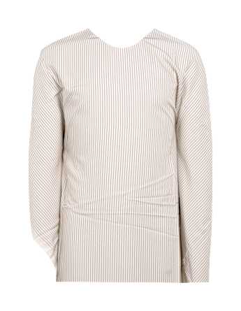 SUITSUPPLY  Light Brown Striped Lyocell Shirt