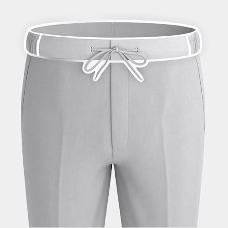 Drawstring Elasticated Sides