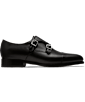 SUITSUPPLY  Black Double Monk Strap