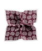 SUITSUPPLY  Pochette rouge foncé motif graphique