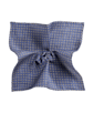 SUITSUPPLY  Pañuelo de bolsillo azul marino con motivo gráfico