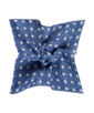 SUITSUPPLY  Pañuelo de bolsillo azul marino doble faz