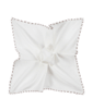 SUITSUPPLY  Pañuelo de bolsillo blanco con borde cosido