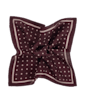 SUITSUPPLY  Dark Red Dots Pocket Square