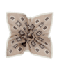 SUITSUPPLY  Pañuelo de bolsillo marrón claro floreado