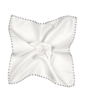 SUITSUPPLY  White Stitch Edge Pocket Square