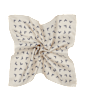 SUITSUPPLY  Pochette blanc cassé motif graphique