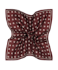 SUITSUPPLY  Burgundy Graphic Pocket Square