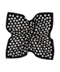 SUITSUPPLY  Black Graphic Pocket Square