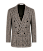 SUITSUPPLY  Mid Brown Checked Relaxed Fit Roma Blazer