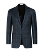SUITSUPPLY  네이비 체크 테일러드 핏 Havana 블레이저