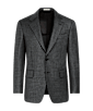 SUITSUPPLY  Mid Grey Houndstooth Tailored Fit Milano Blazer