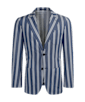 SUITSUPPLY  Blue Striped Jort Jacket