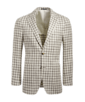 SUITSUPPLY  Light Brown Checked Tailored Fit Havana Blazer