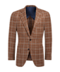 SUITSUPPLY  Brown Checked Jort Jacket