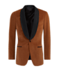 SUITSUPPLY  Brown Tailored Fit Havana Tuxedo Jacket