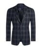 SUITSUPPLY  Blue Checked Tailored Fit Havana Blazer