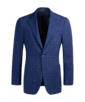 SUITSUPPLY  Blue Checked Tailored Fit Havana Blazer