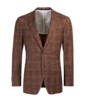 SUITSUPPLY  Brown Checked Tailored Fit Havana Blazer