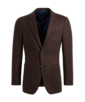 SUITSUPPLY  Dark Brown Tailored Fit Havana Blazer