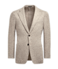 SUITSUPPLY  Lazio 浅棕色合体身型西装外套