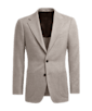 SUITSUPPLY  Light Brown Tailored Fit Havana Blazer