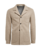 SUITSUPPLY  Light Brown Relaxed Fit Shirt-Jacket