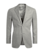 SUITSUPPLY  Light Grey Houndstooth Tailored Fit Havana Blazer