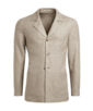 SUITSUPPLY  Light Brown Relaxed Fit Shirt-Jacket