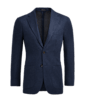 SUITSUPPLY  Mid Blue Tailored Fit Lazio Blazer