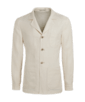 SUITSUPPLY  Veste chemise Greenwich blanc cassé