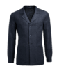 SUITSUPPLY  Navy Relaxed Fit Shirt-Jacket