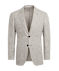 SUITSUPPLY  Grey Houndstooth Tailored Fit Havana Blazer