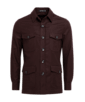 SUITSUPPLY  Burgundy William Shirt-Jacket