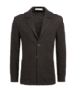 SUITSUPPLY  Dark Brown Relaxed Fit Shirt-Jacket