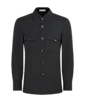 SUITSUPPLY  Dark Grey Relaxed Fit Shirt-Jacket