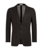 SUITSUPPLY  Dark Brown Tailored Fit Lazio Blazer