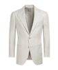 SUITSUPPLY  Sand Herringbone Relaxed Fit Roma Blazer