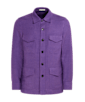 SUITSUPPLY  Purple Relaxed Fit Shirt-Jacket