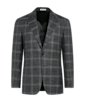 SUITSUPPLY  Grey Checked Tailored Fit Havana Blazer