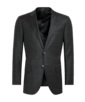 SUITSUPPLY  Dark Grey Tailored Fit Lazio Suit Jacket