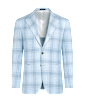 SUITSUPPLY  Blazer Havana azul claro a cuadros corte Tailored