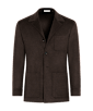 SUITSUPPLY  Dark Brown Relaxed Fit Shirt-Jacket