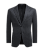 SUITSUPPLY  Dark Grey Tailored Fit Lazio Blazer