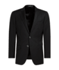 SUITSUPPLY  Black Tailored Fit Lazio Suit Jacket