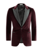 SUITSUPPLY  Burgundy Tailored Fit Lazio Dinner Jacket