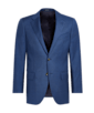SUITSUPPLY  Mid Blue Tailored Fit Lazio Suit Jacket