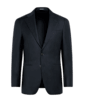 SUITSUPPLY  Navy Bird's Eye Tailored Fit Havana Suit Jacket