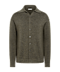 SUITSUPPLY  Mid Green Long Sleeve Polo Cardigan