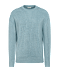 SUITSUPPLY  Light Blue Ribbed Merino Crewneck